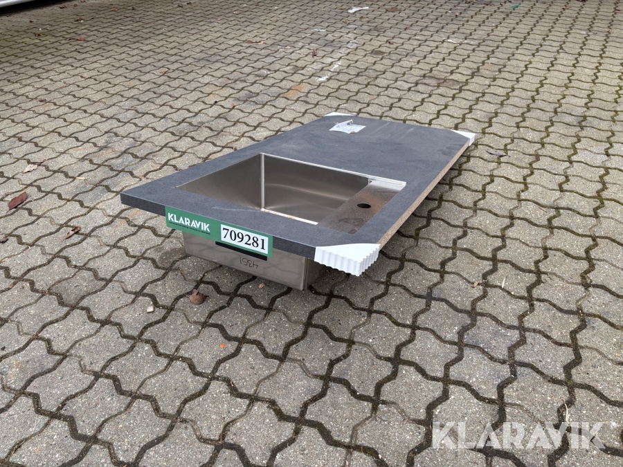 Bordplade med nedsænket håndvask