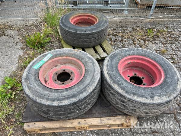 Dæk med fælg MICHELIN 3 styk
