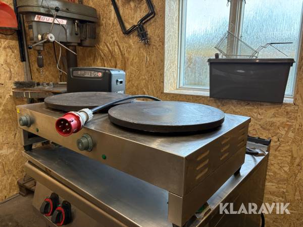 Pandekage pande Crepe maker E-DE-2 - 6kw