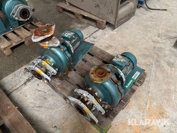 El motor med pumpehus GAMAK FAGM 1000l 2 stk 3 kw