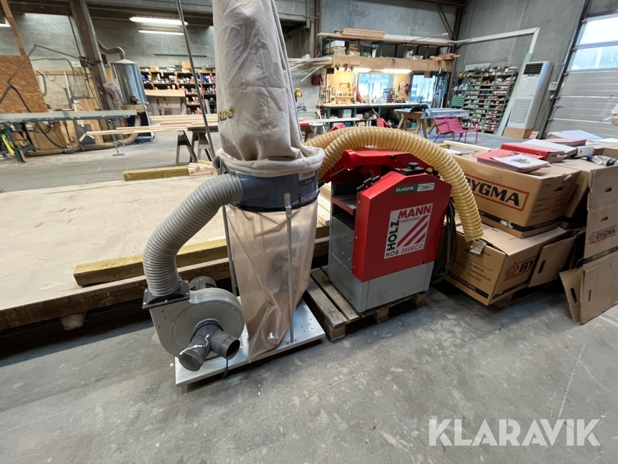 Høvle maskine Holzmann HOB260ECO & spånsuger