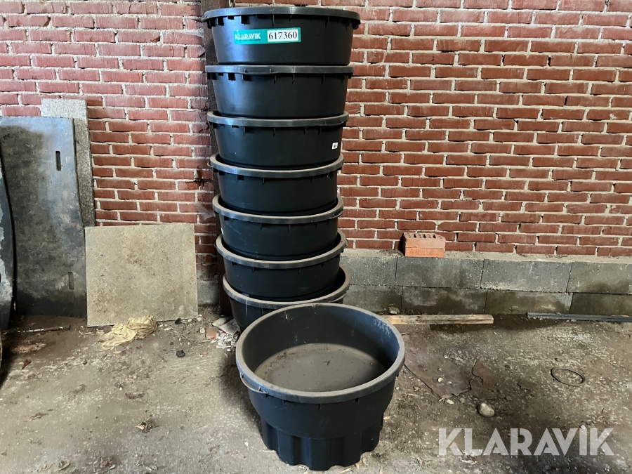 Murerbajler plast murerbaljer med høj bund.