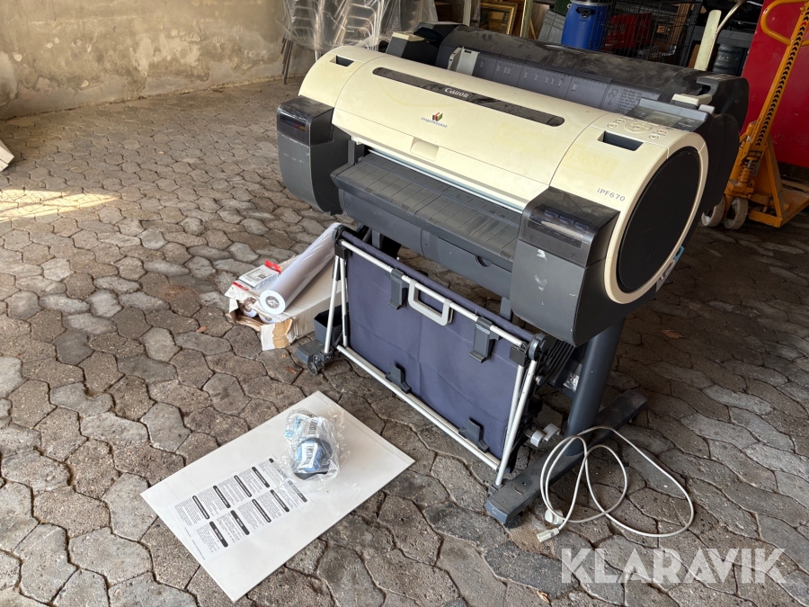 Tegne- og billedprinter Canon iPF670 med tilbehør