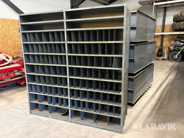 Opbevaringsreol stål 5sæt