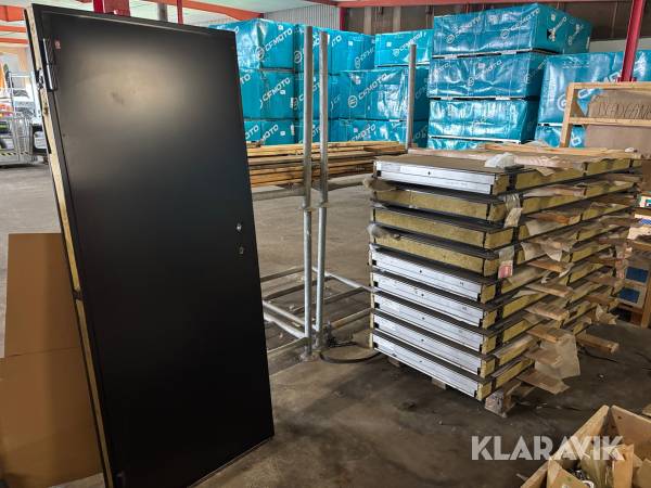 Ståldøre med isolering Daloc med karm 10 styk