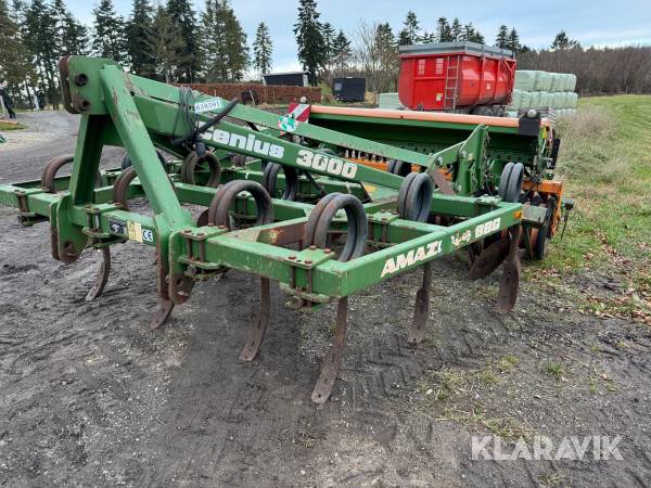 Harve med såmaskine Amazone Genius 3000 med C-Drill 3000