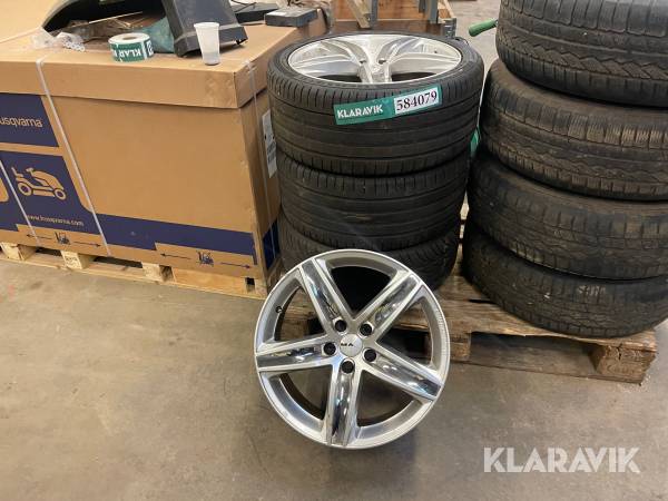 dæk med fælge 4 stk Continental 225/35R18