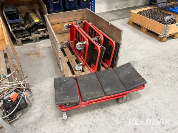 værkstedsrullebrætter / montørvogne Global 3 styk