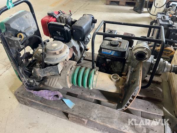 Loppe, pumpe og motor