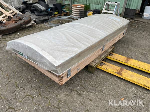 Ovenlys kuppel Optilite med karm og opluk
