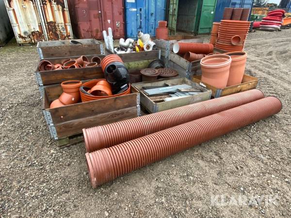 Blandet Lot med kloakfittings 11 paller