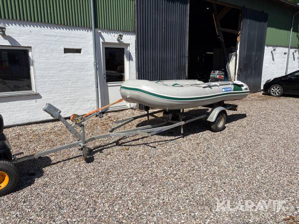 Gummi Båd med trailer Sun marine Sd360