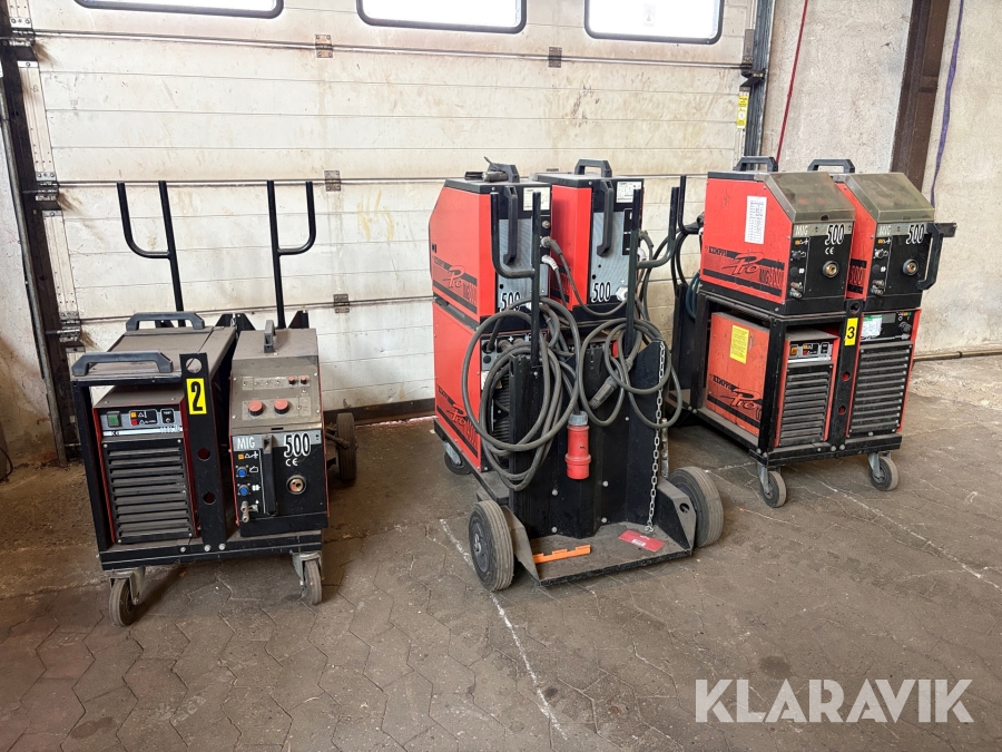 Svejsemaskine Kemppi Pro 4000 + MIG 500 + Pro Cool