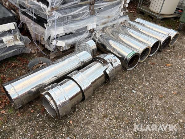 Stålskorsten 6-7 meter