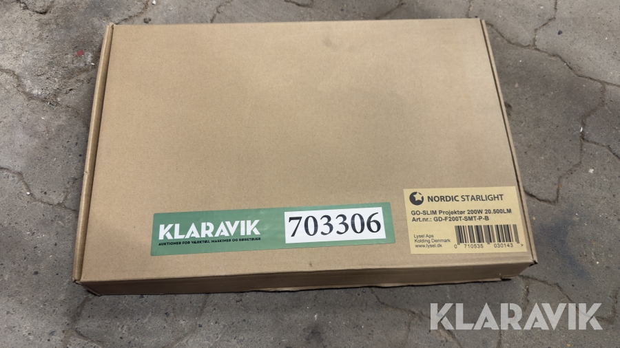 Go-SLIM LED projektør 200W – 20.500 lumen, IP65 GO-SLIM 200W