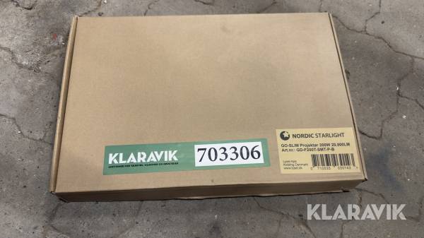 Go-SLIM LED projektør 200W – 20.500 lumen, IP65 GO-SLIM 200W