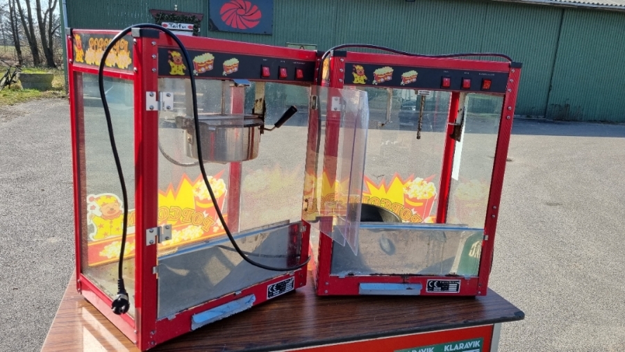 4 stk popcorn maskiner