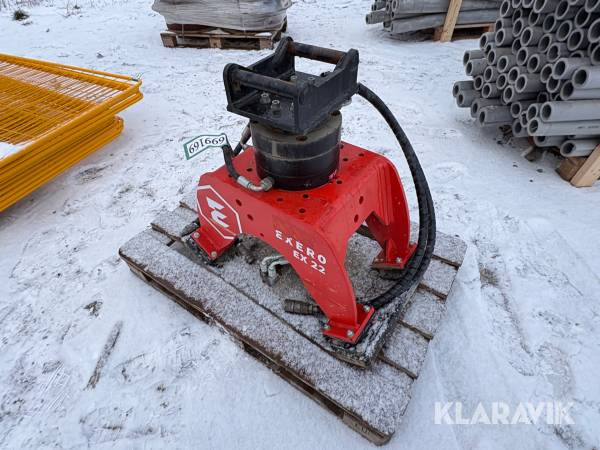 Pladevibrator Exero EX22 hydraulisk til gravemaskine
