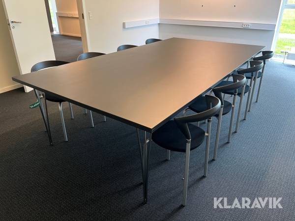 Konference bord med 8 stole