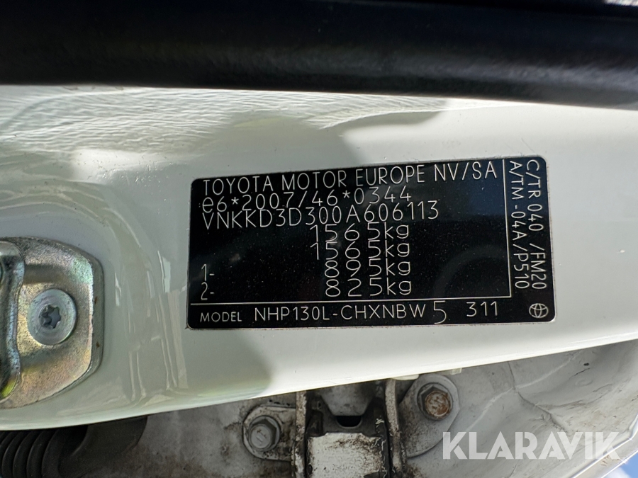 Varebil Toyota Yaris Van 1.5 Hybrid (100 hk) aut. gear