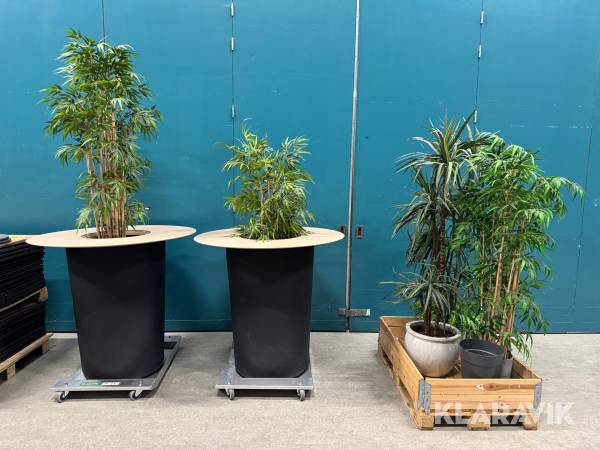 Eventborde med planteindsats 