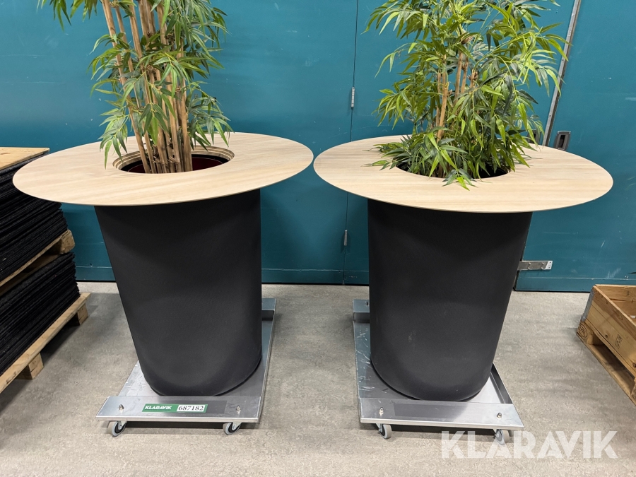 Eventborde med planteindsats 