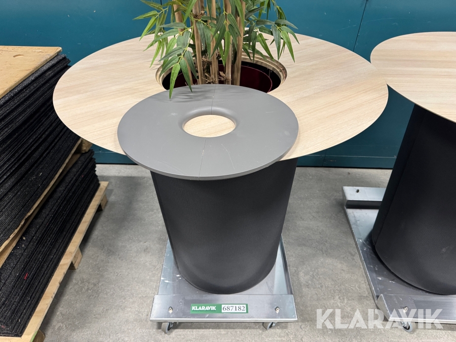 Eventborde med planteindsats 
