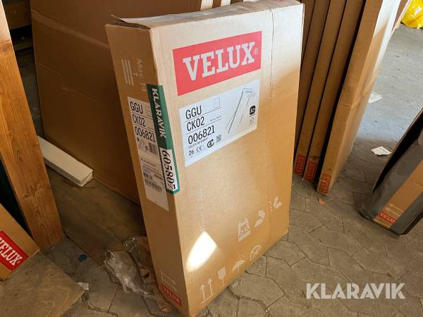 Velux 1 stk ovenlys 55x78cm