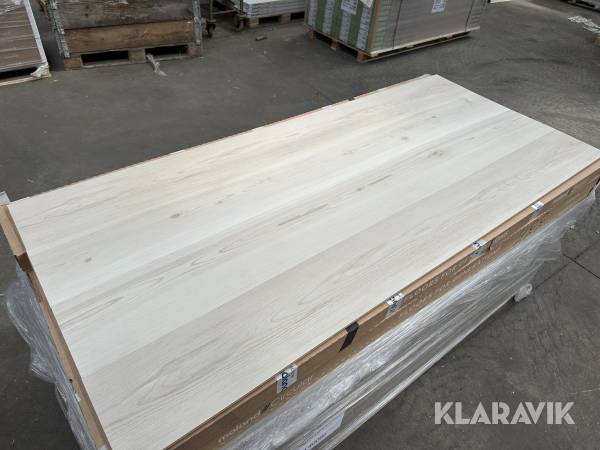 Gulv Moland Pine Cork Plank Northern White 104,64 m2