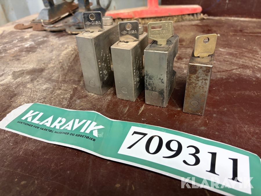 Containerlåse Cisa 4 styk. 