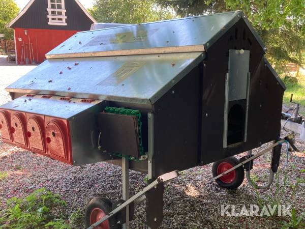Mobilt hønsehus Chicken caravan Euro model
