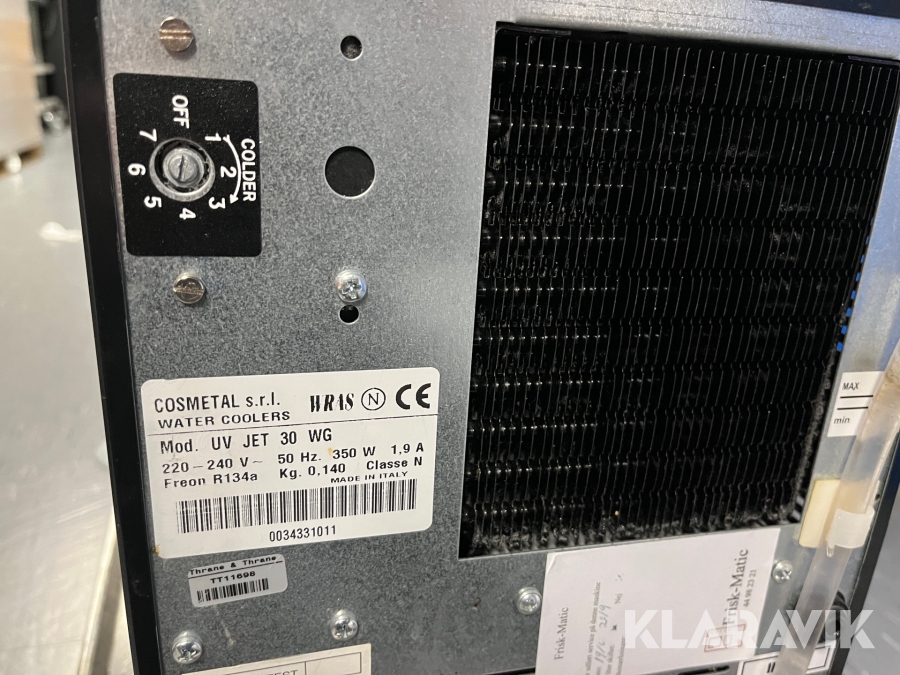 Vand køler Cosmetal UV jet 30 WG