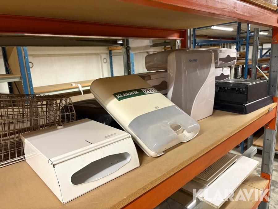 Papirdispensere og affaldsspande -17 dele