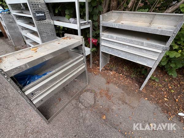 Reolsystemer aluminium Raco 2 styks