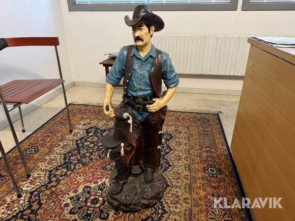 Glasfiber Cowboy til udstillingsvindue/kontor