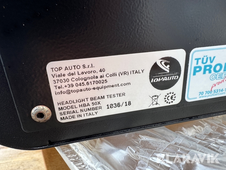 Forlygtejusteringsapparat TopAuto HBA 50