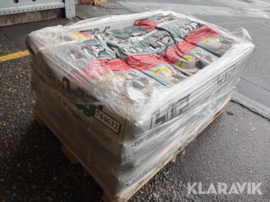 Flydeklæb LIP GRÅ - 24 sække