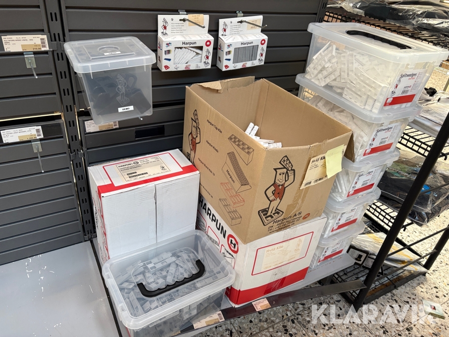 Blandet lot kiler Harpun - assoteret størrelser