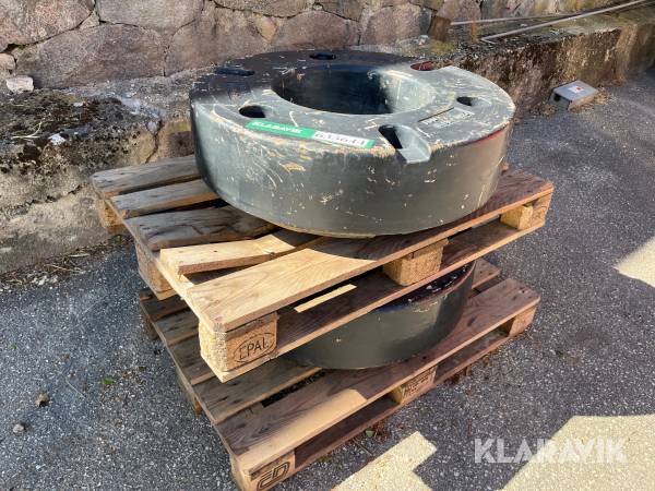 Vægtklodser 794,5kg - 2 styk