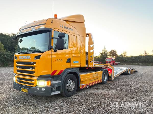 Trækker Scania G410 - med blokvogn