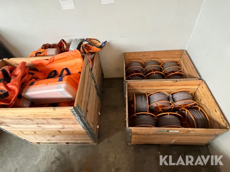 Lot - Wire og hoistbags 4 paller