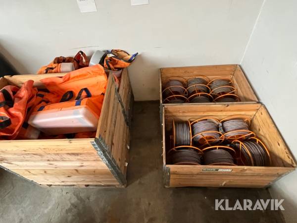 Lot - Wire og hoistbags 4 paller