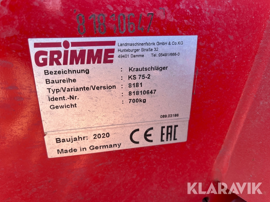 Topknuser Grimme KS 75-2 8181