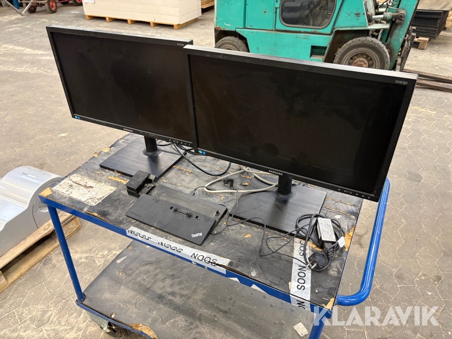 Skærme & Dockingstation Samsung & Lenovo