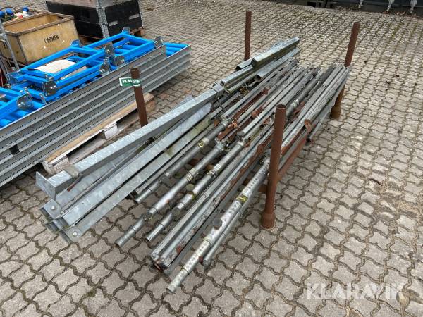 Galvaniseret lysmaster 10 styk
