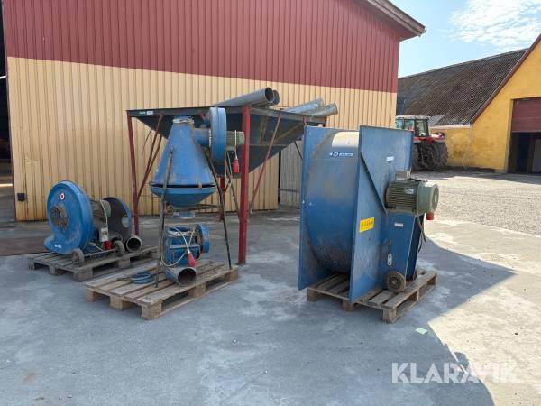 Korn silo + korn blæse anlæg Flexsilo System