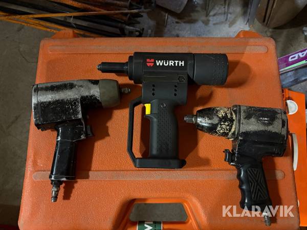 Slagnøgle Atlas Copco & Würth 3 styk