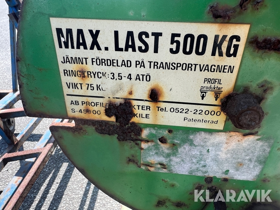 Transportvogn Alia tool 11600 2 styk
