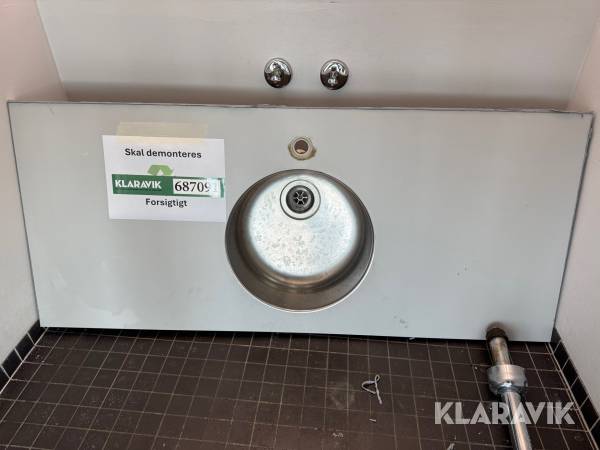 Bordplade med håndvask