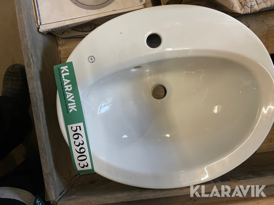 Porcelæns vask Gustavberg